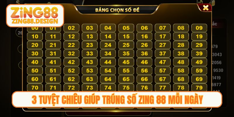 3 tuyệt chiêu giúp trúng số Zing 88 mỗi ngày